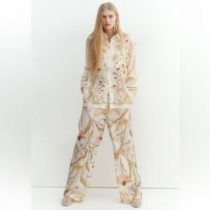 NWT H&M FLORAL-MOTIF SHIRT & PANTS